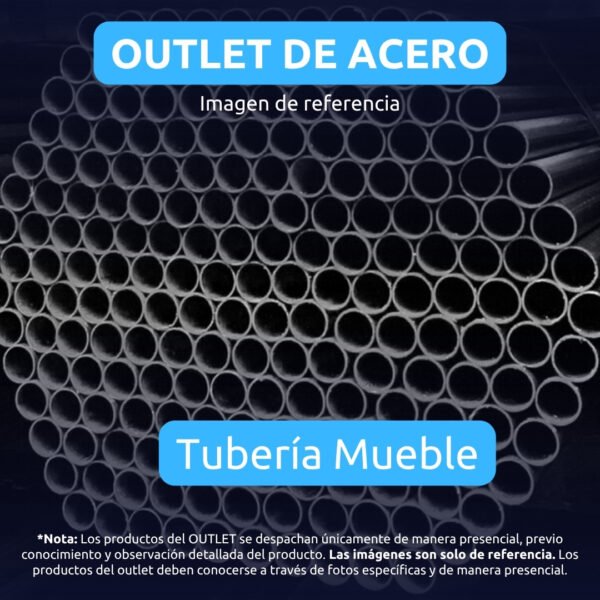 Tubería Mueble Cuadrada, Rectangular y Redondo Outlet